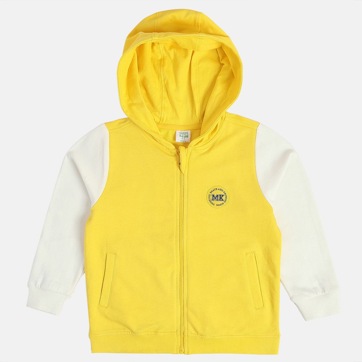 Boys Yellow Knit Jacket