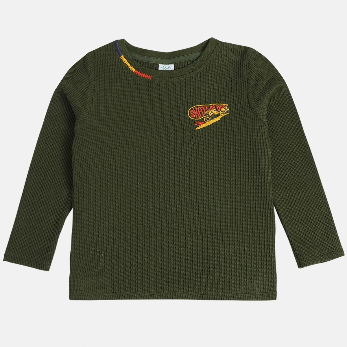 Boys Olive Green T-Shirt