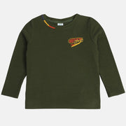 Boys Olive Green T-Shirt