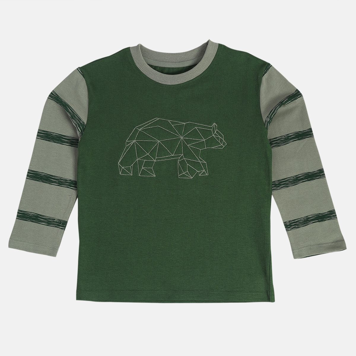Boys Olive Green T-Shirt