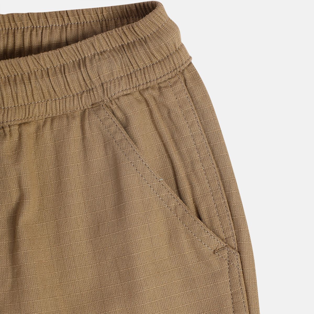 Boys Beige Woven Pant