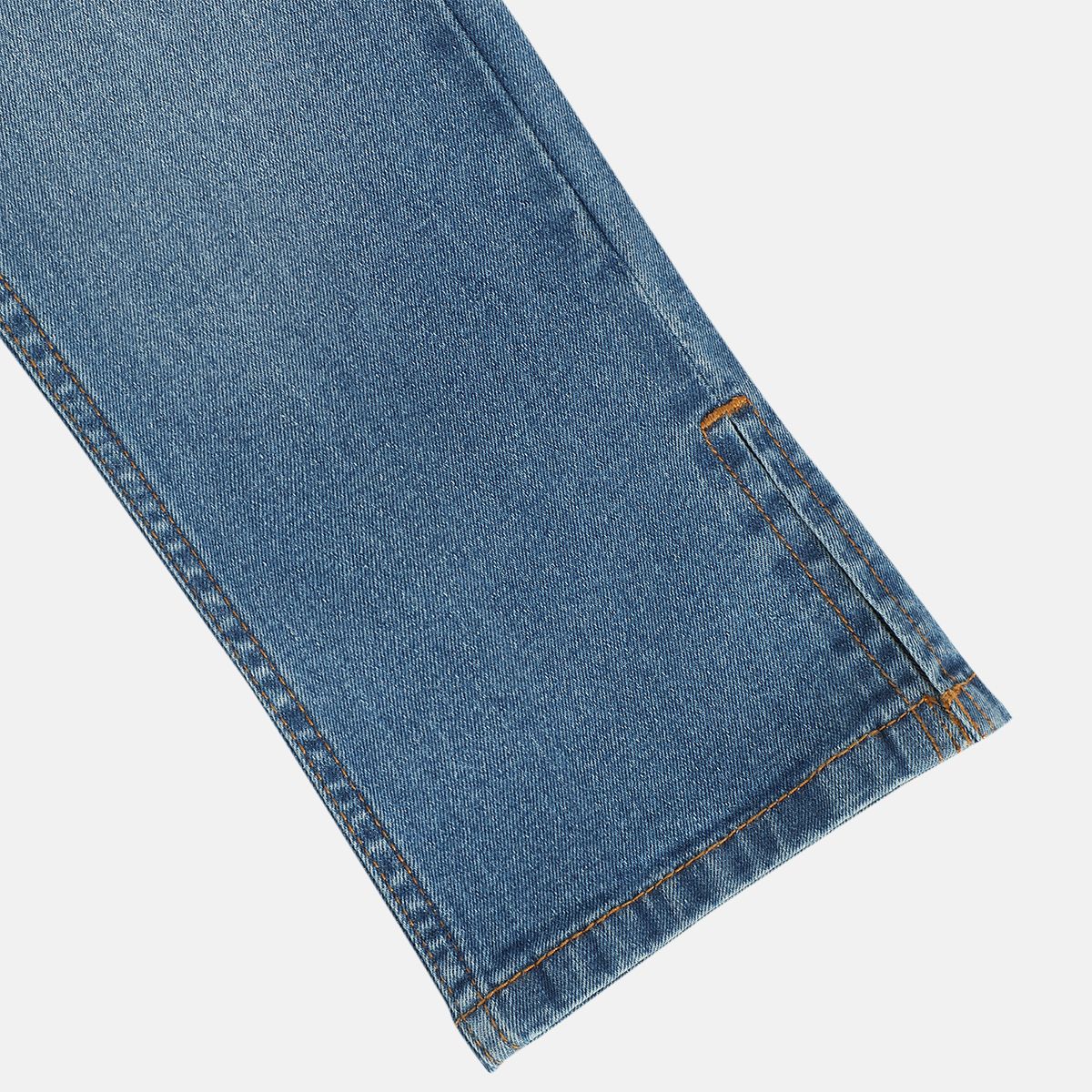 Girls Medium Blue Wash Pack Of 1 Denim Pant