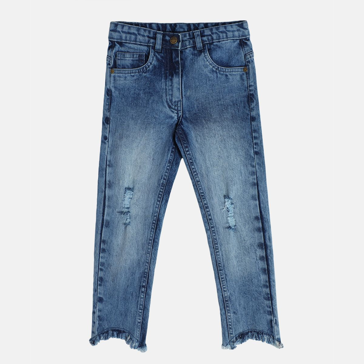 Girls Blue Denim Pant
