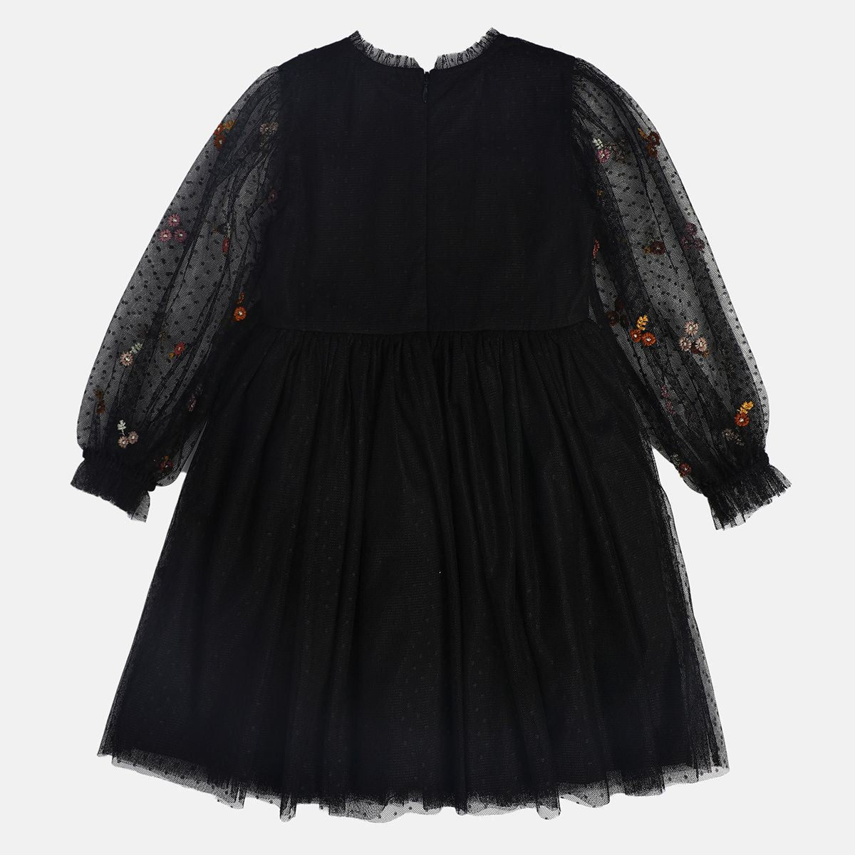 Girl Black Woven Dress