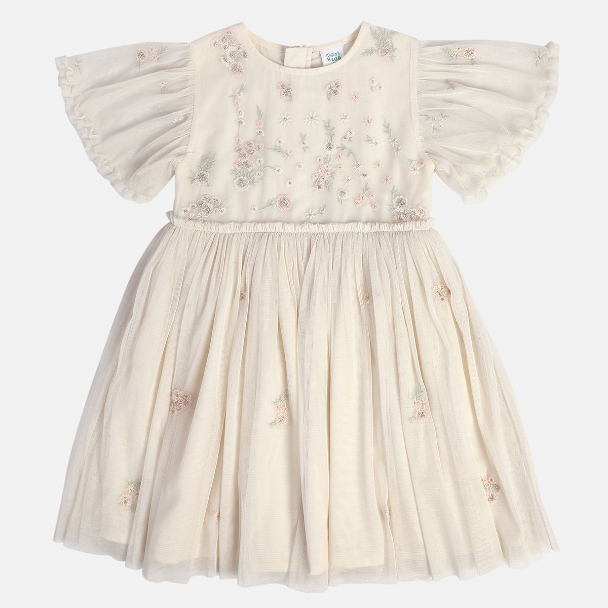 Girl Cream Knit Dress