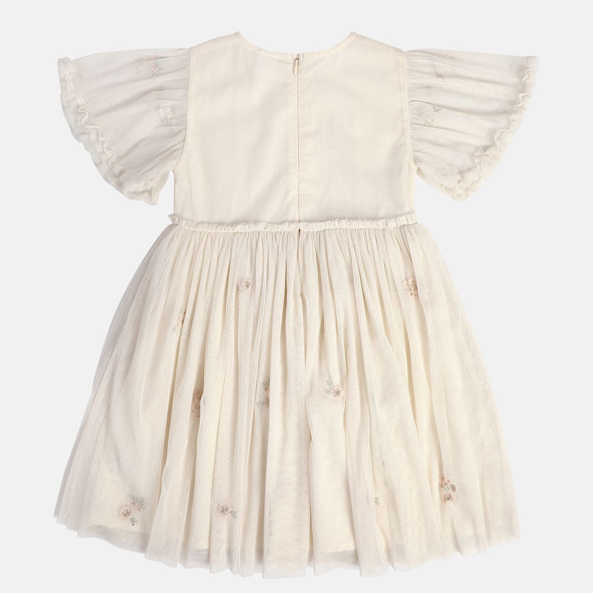 Girl Cream Knit Dress