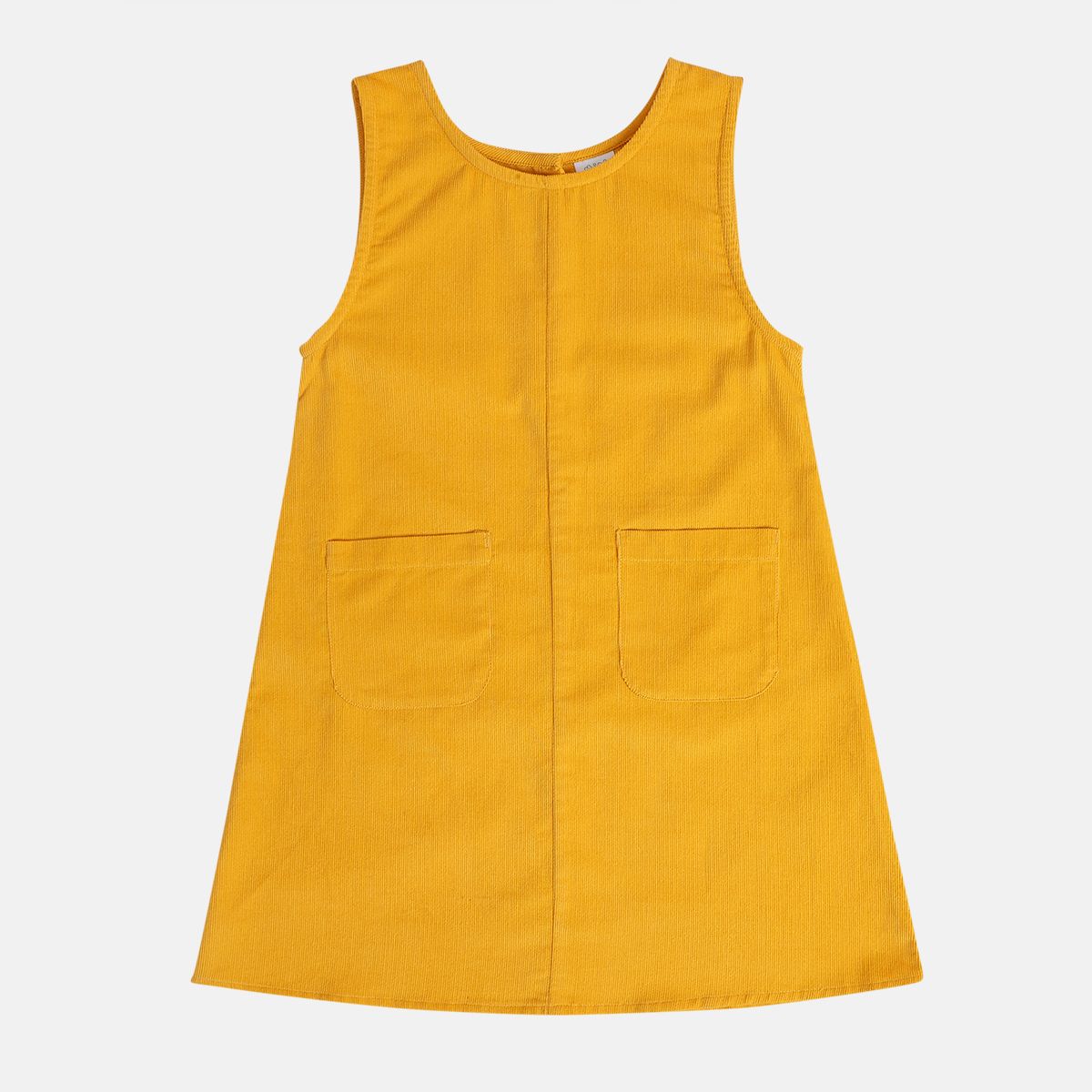 Girl Marshmallow / Yellow Pinny Set