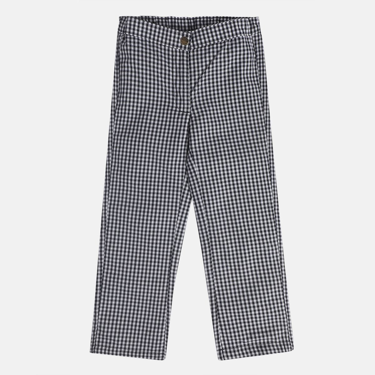 Girls Black Woven Pant