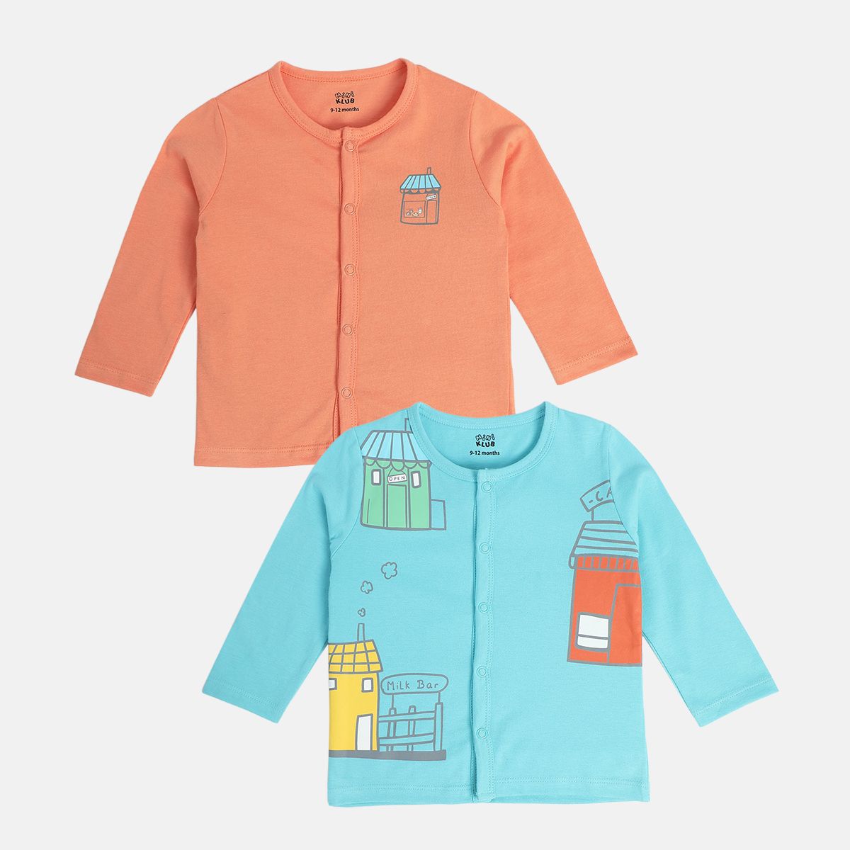 Boys Multicolor Pack Of 2 Front Open Vest