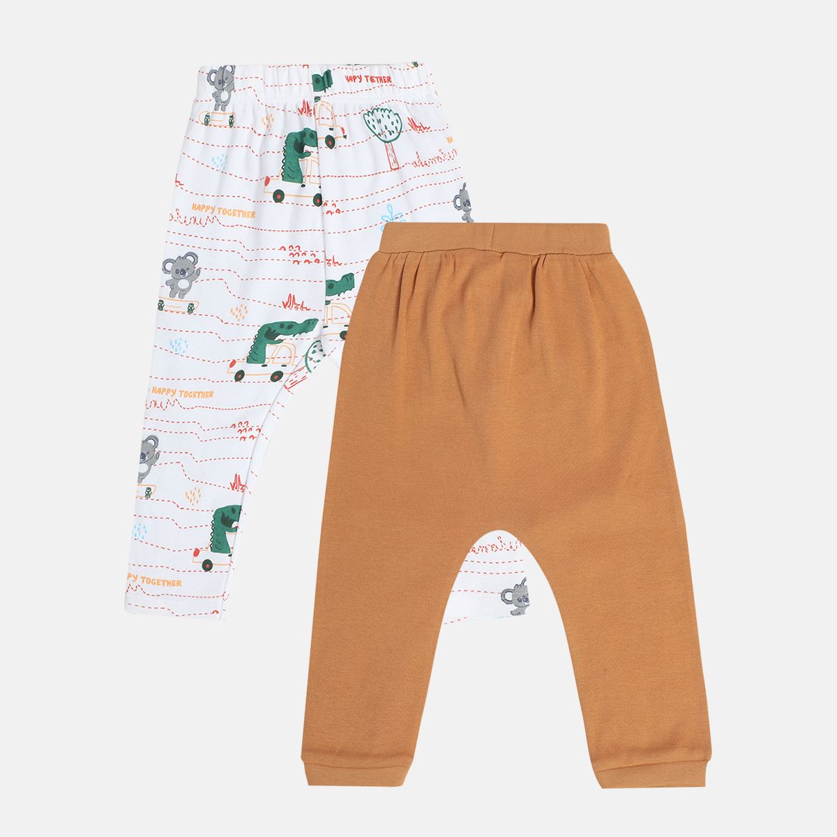 Boys White Knit Bottom