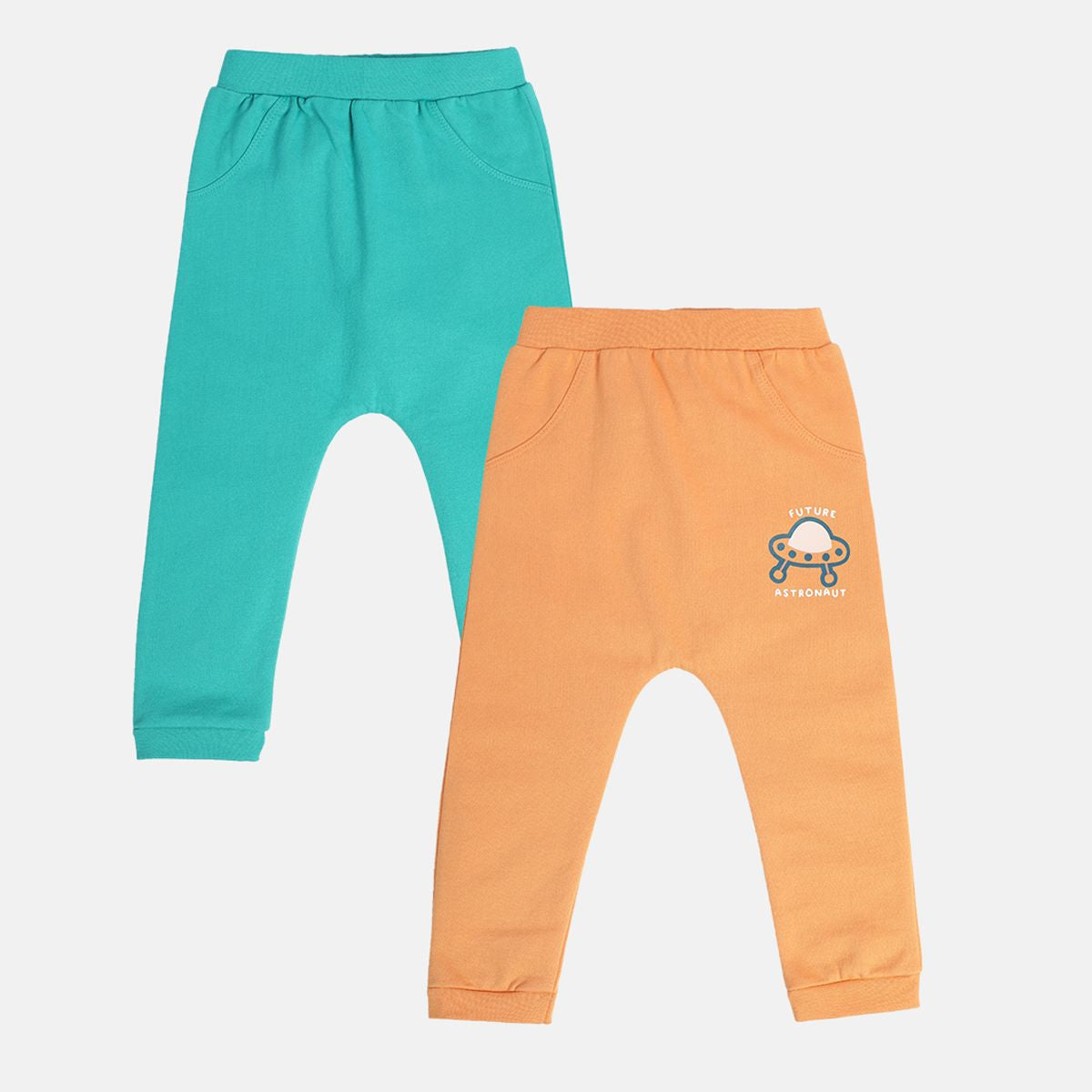 Boys Multicolor Pack Of 2 Knit Bottom