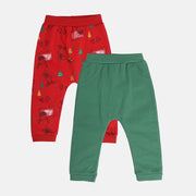 Boys Multicolor Pack Of 2 Knit Bottom