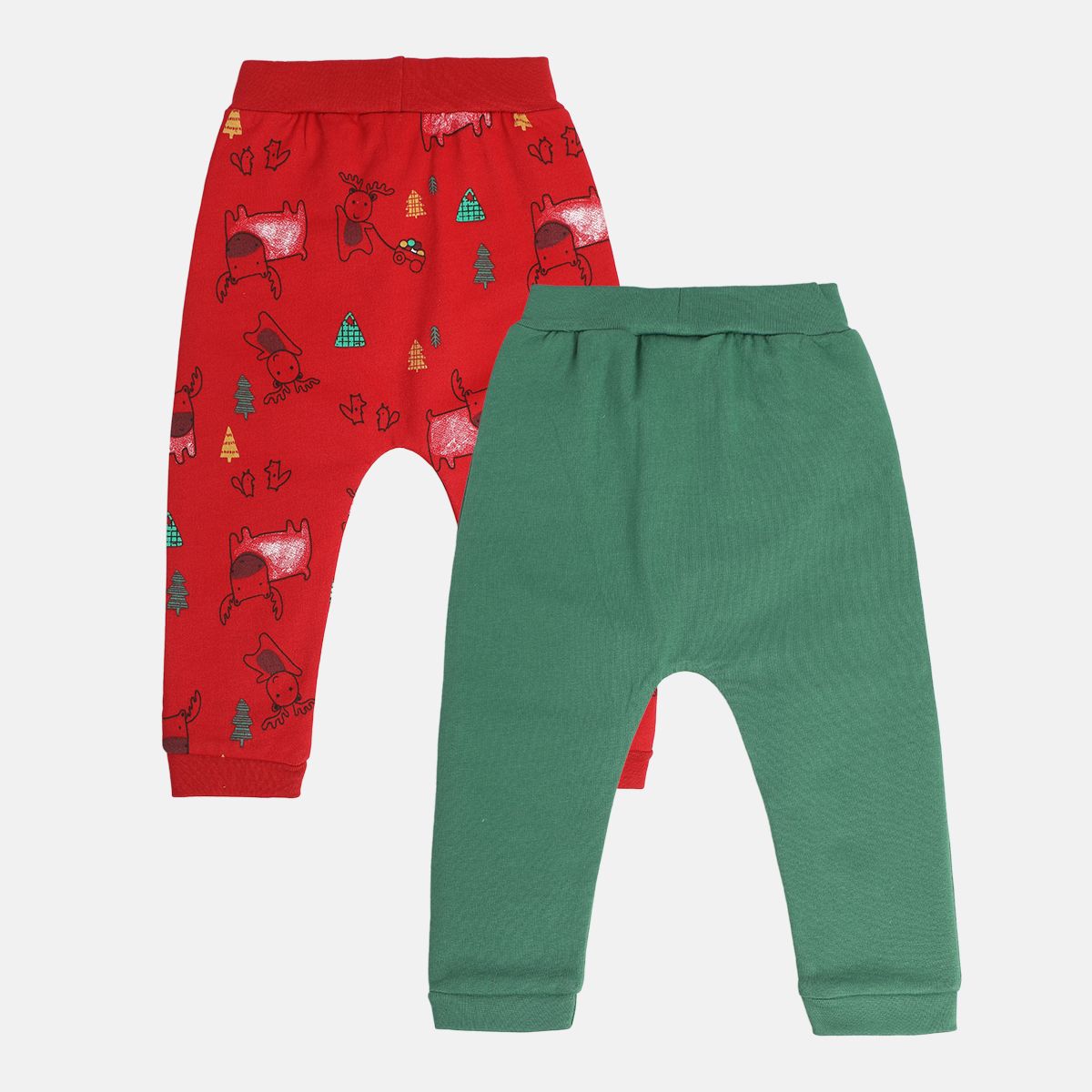 Boys Multicolor Pack Of 2 Knit Bottom
