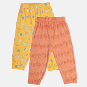 Boys Multicolor Pack Of 2 Knit Bottom