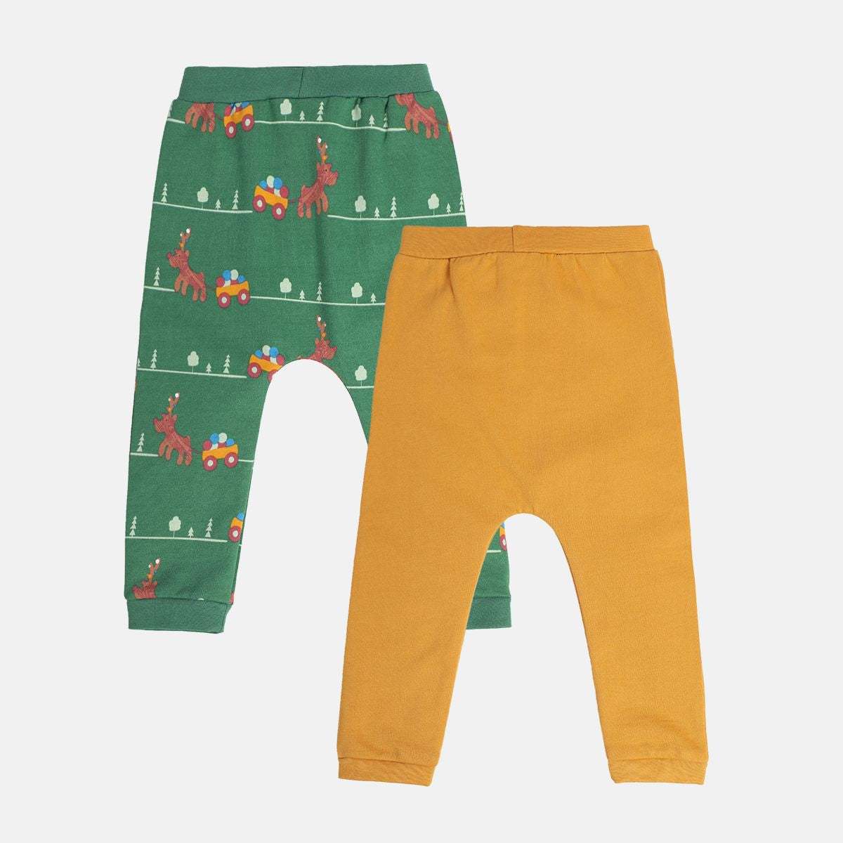 Boys Multicolor Pack Of 2 Knit Bottom