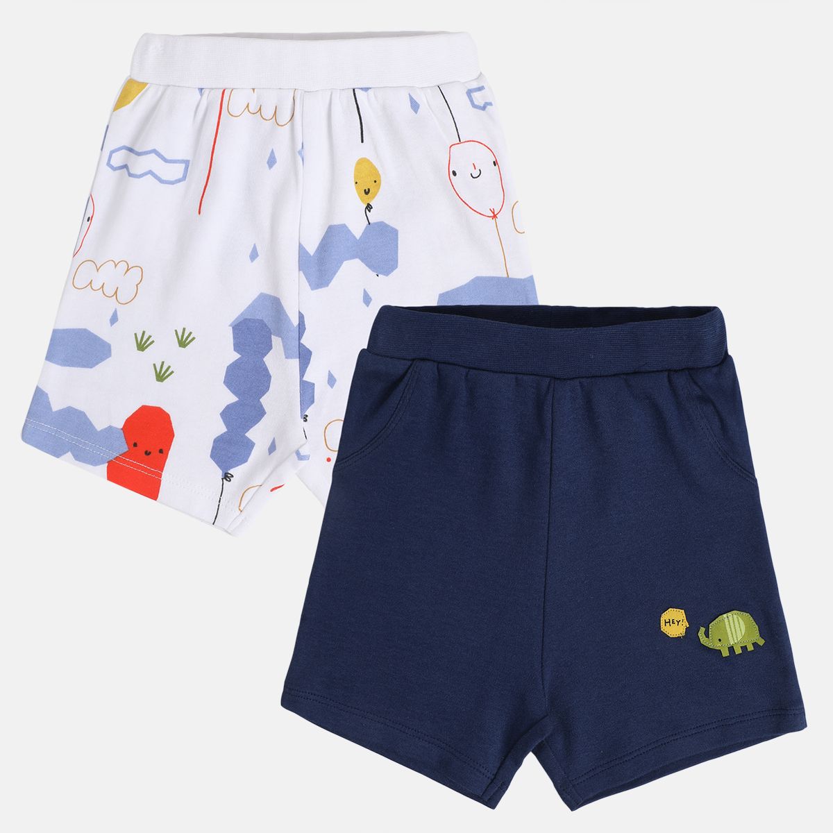Boys Multicolor Pack Of 2 Shorts