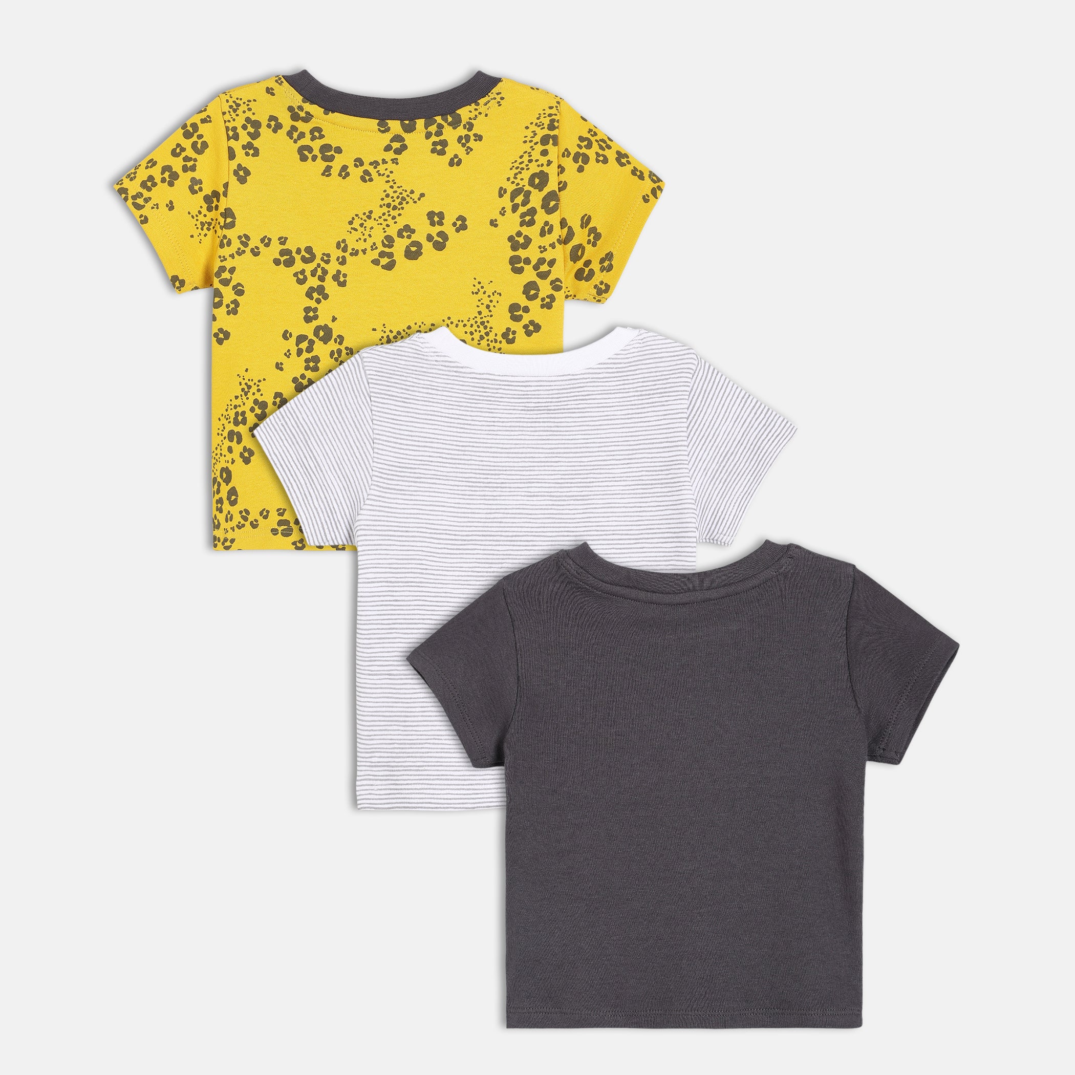 Boys Multi Round Neck Short Sleeve T-Shirt