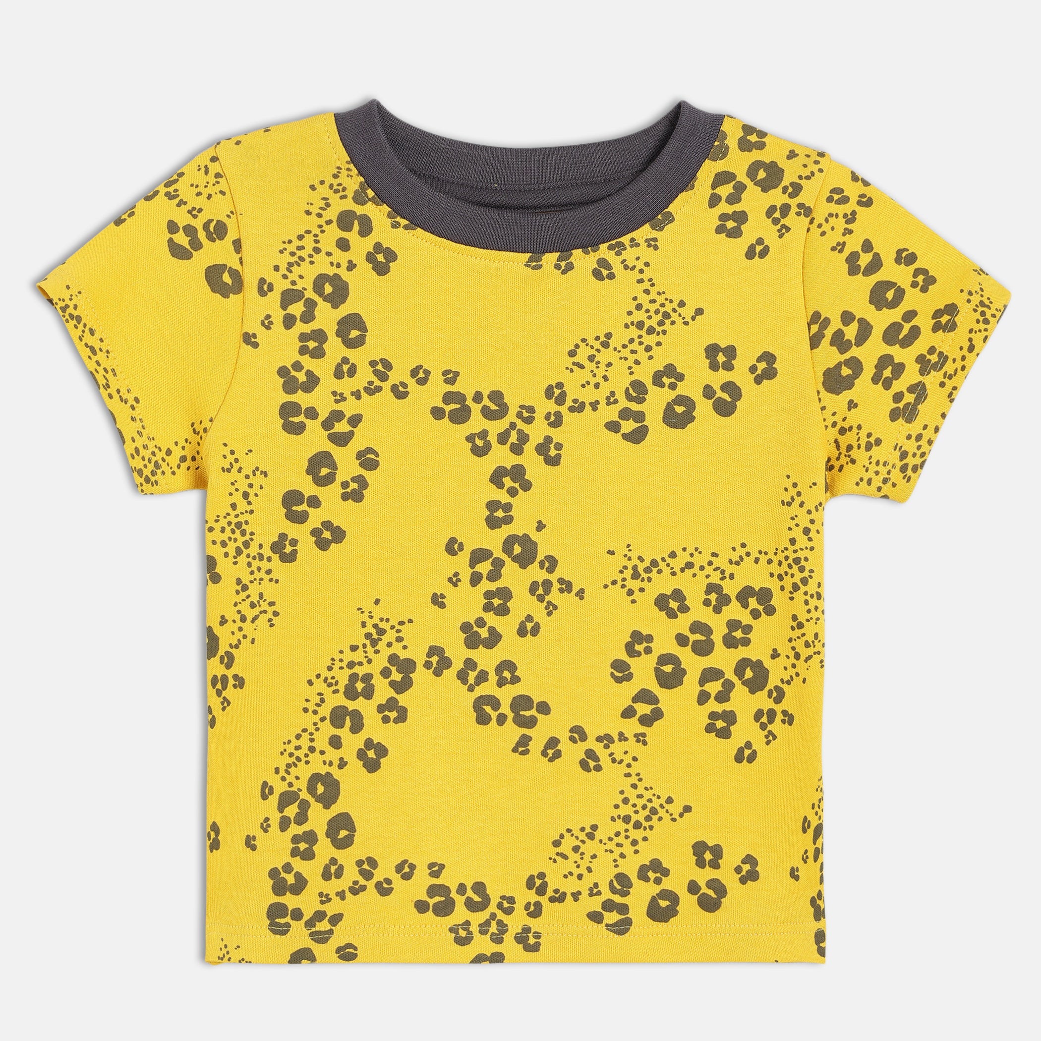 Boys Multi Round Neck Short Sleeve T-Shirt