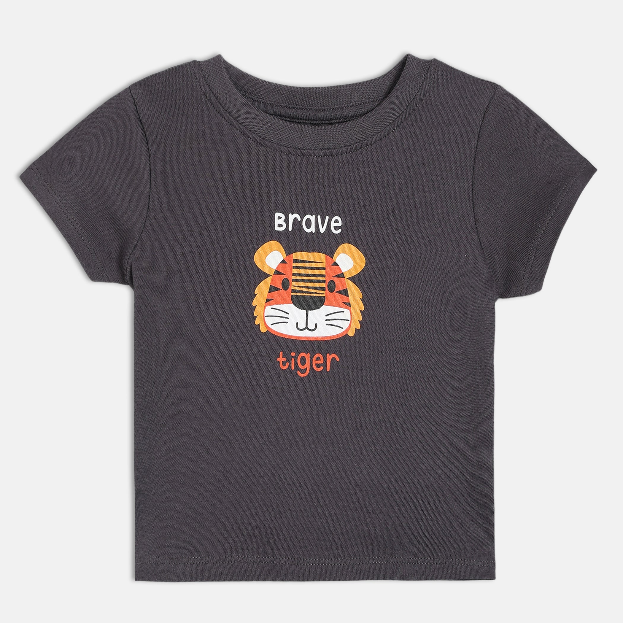 Boys Multi Round Neck Short Sleeve T-Shirt