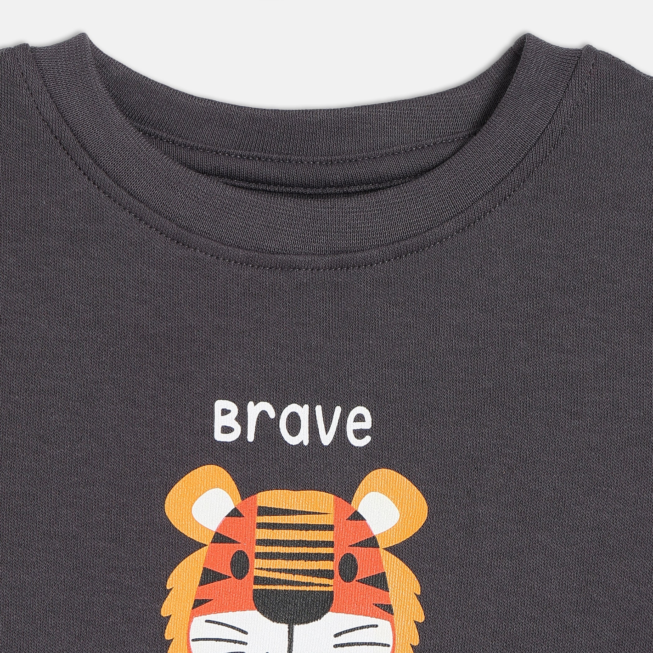 Boys Multi Round Neck Short Sleeve T-Shirt