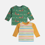 Boys Multicolor Pack Of 2 T-Shirt