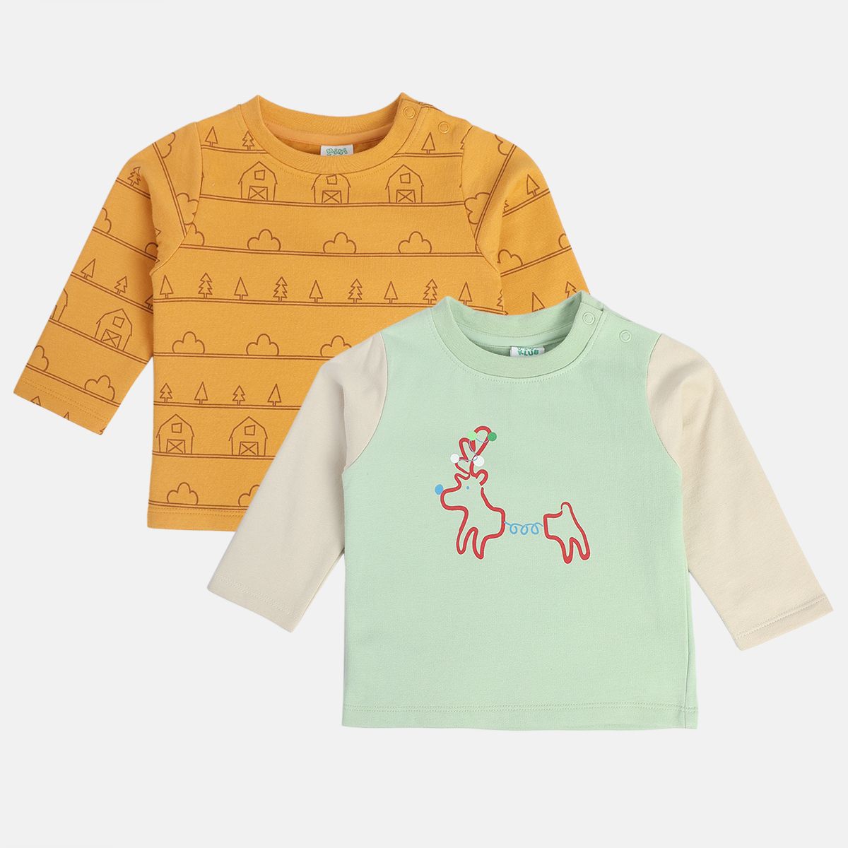 Boys Multicolor Pack Of 2 T-Shirt