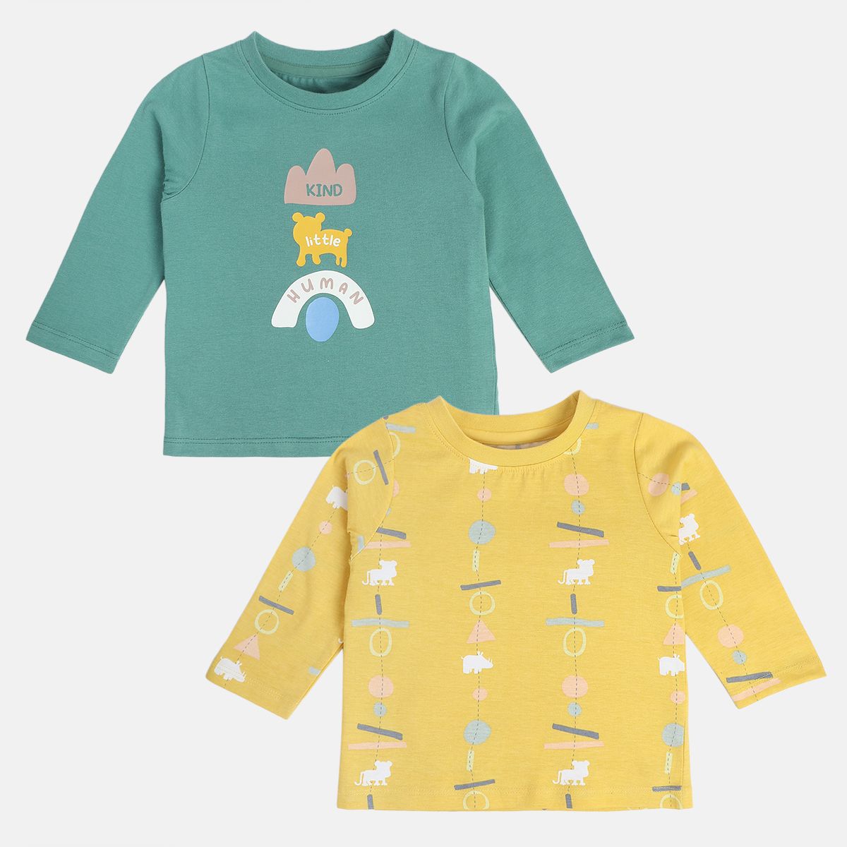 Boys Multicolor Pack Of 2 T-Shirt