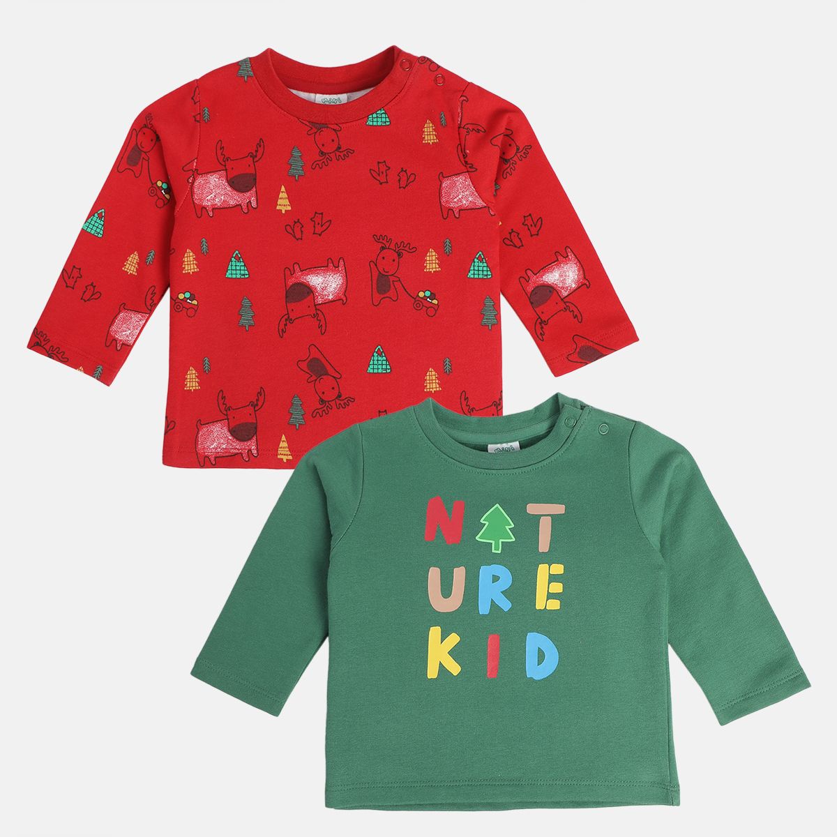 Boys Multicolor Pack Of 2 T-Shirt