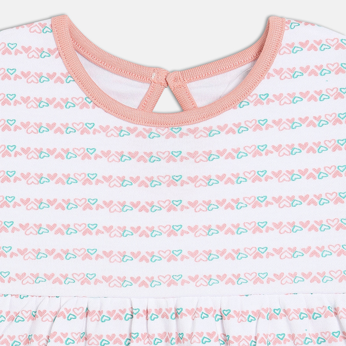 Girls Pack Of 2 Round Neck Short Sleeve Dress Multi