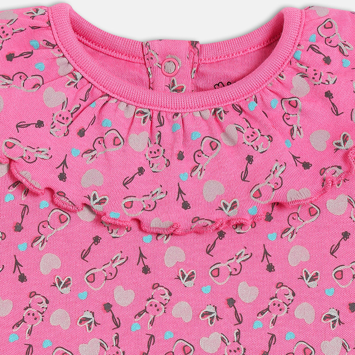 Girls Pack Of 2 Round Neck Long Sleeve Dress - Multi