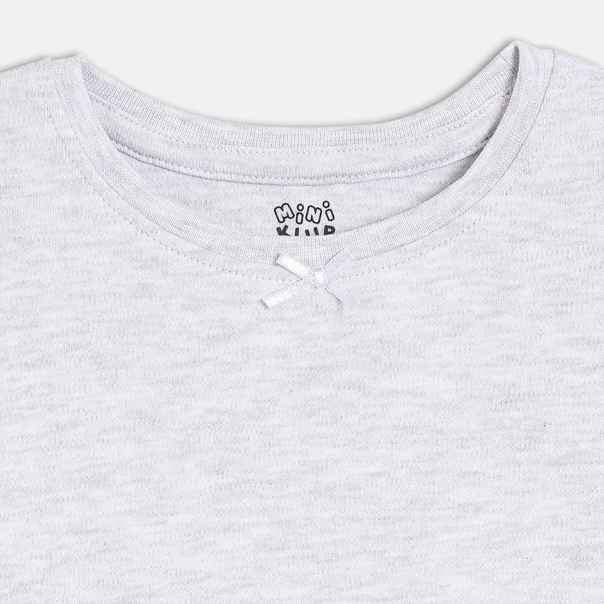 Girls Multi Round Neck Short Sleeve Knit Top