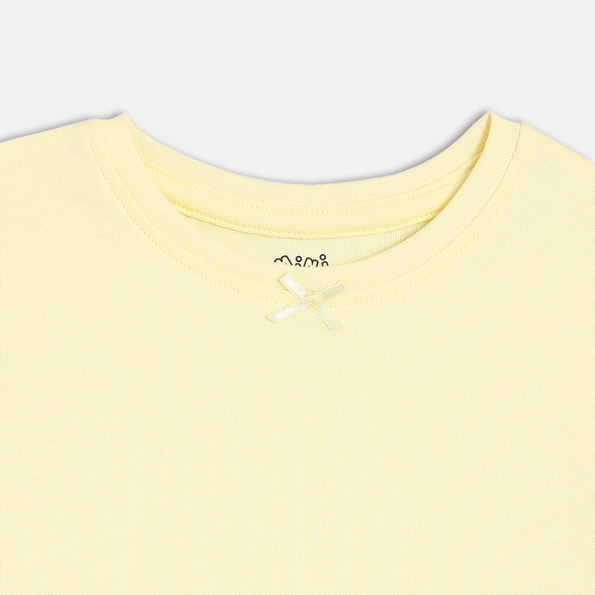 Girls Multi Round Neck Short Sleeve Knit Top