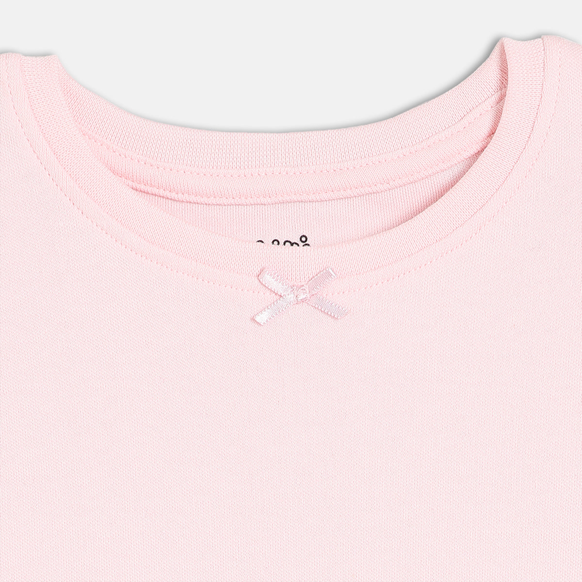 Girls Multi Round Neck Short Sleeve Knit Top