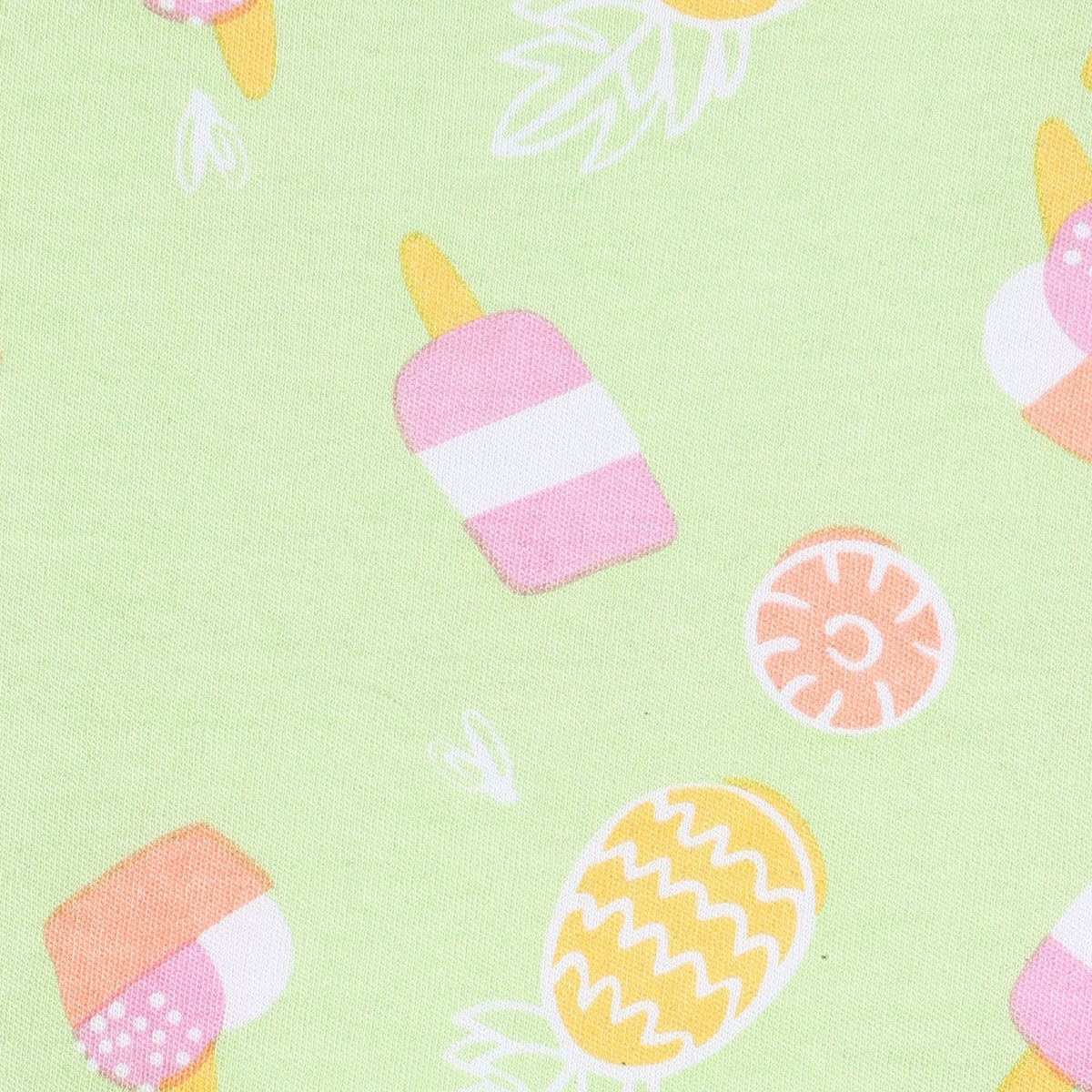 Girls Multi Crew Neck Short Sleeve Knit Top