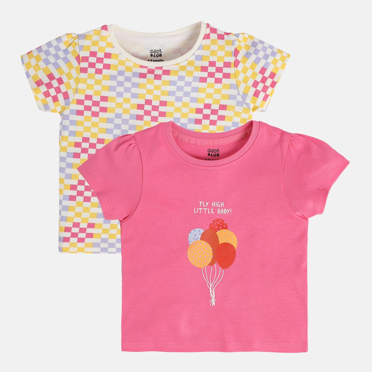 Girls Multicolor Pack Of 2 Knit Top