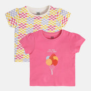 Girls Multicolor Pack Of 2 Knit Top