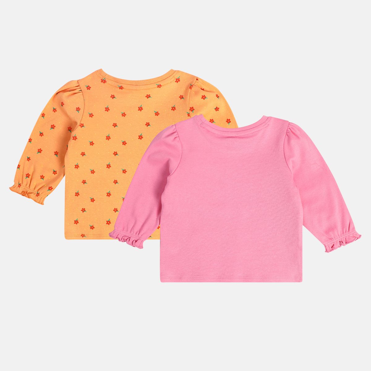 Girls Orange Knit Top