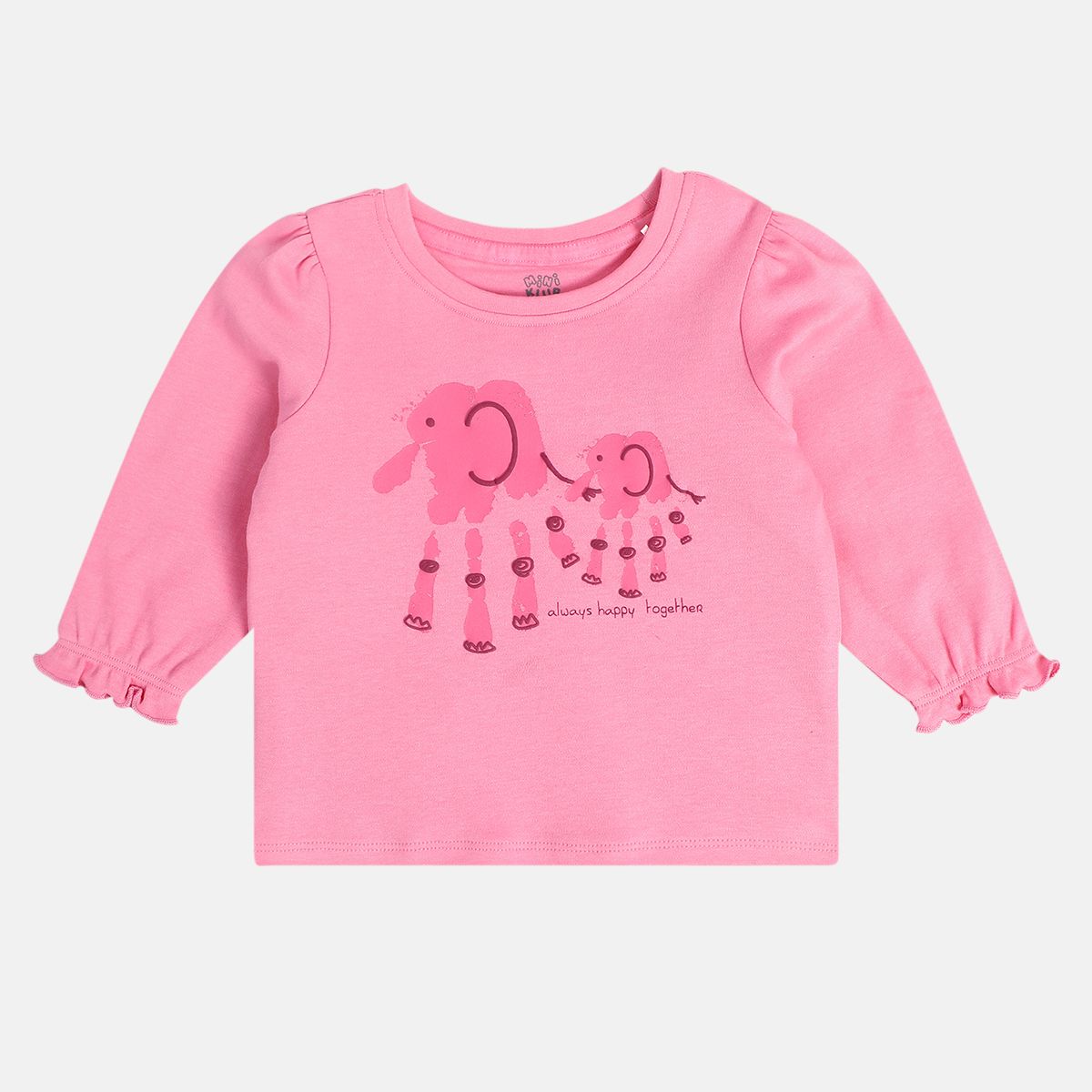 Girls Orange Knit Top