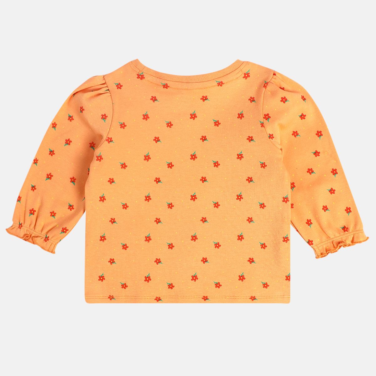 Girls Orange Knit Top
