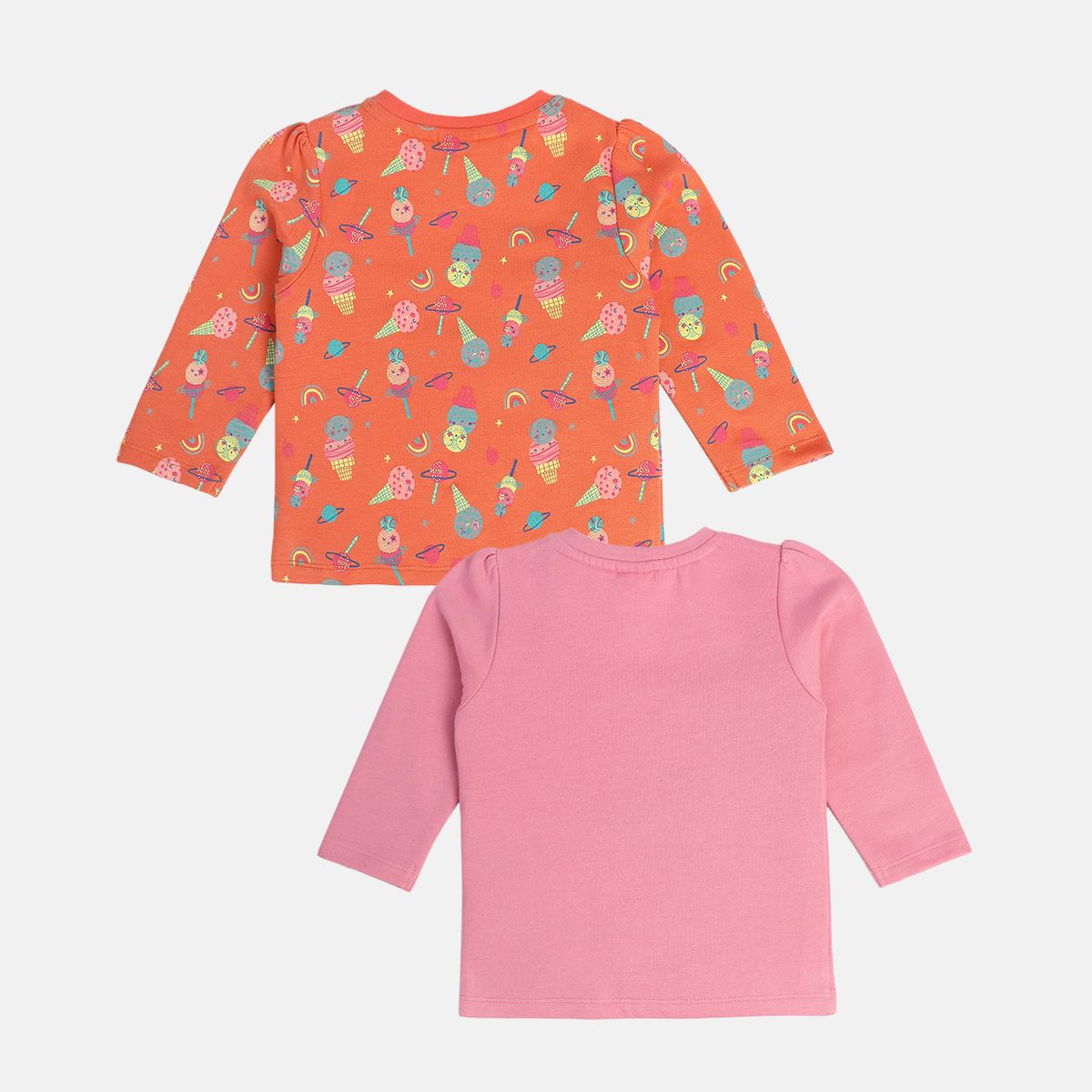 Girls Multicolor Pack Of 2 Knit Top