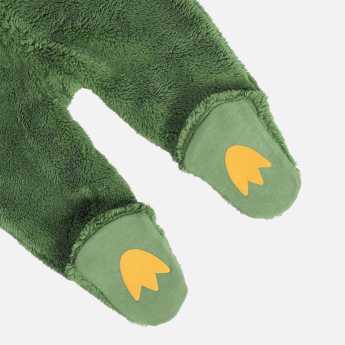 Unisex Green Front Open Sleep Suit