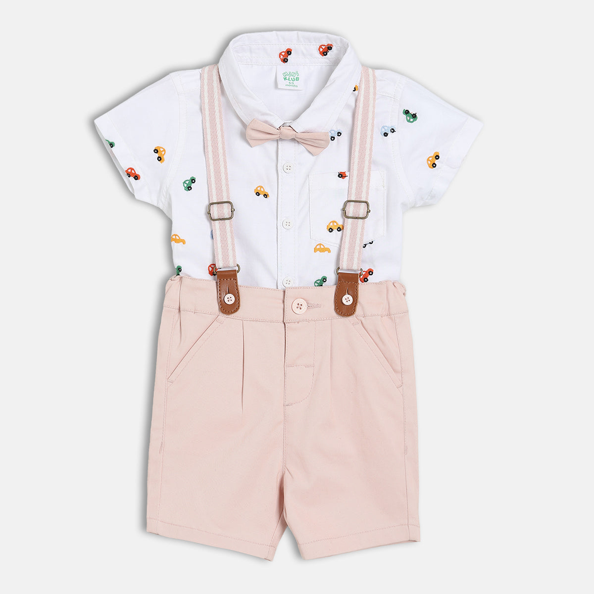 Boys White/Pink Coordinate Set