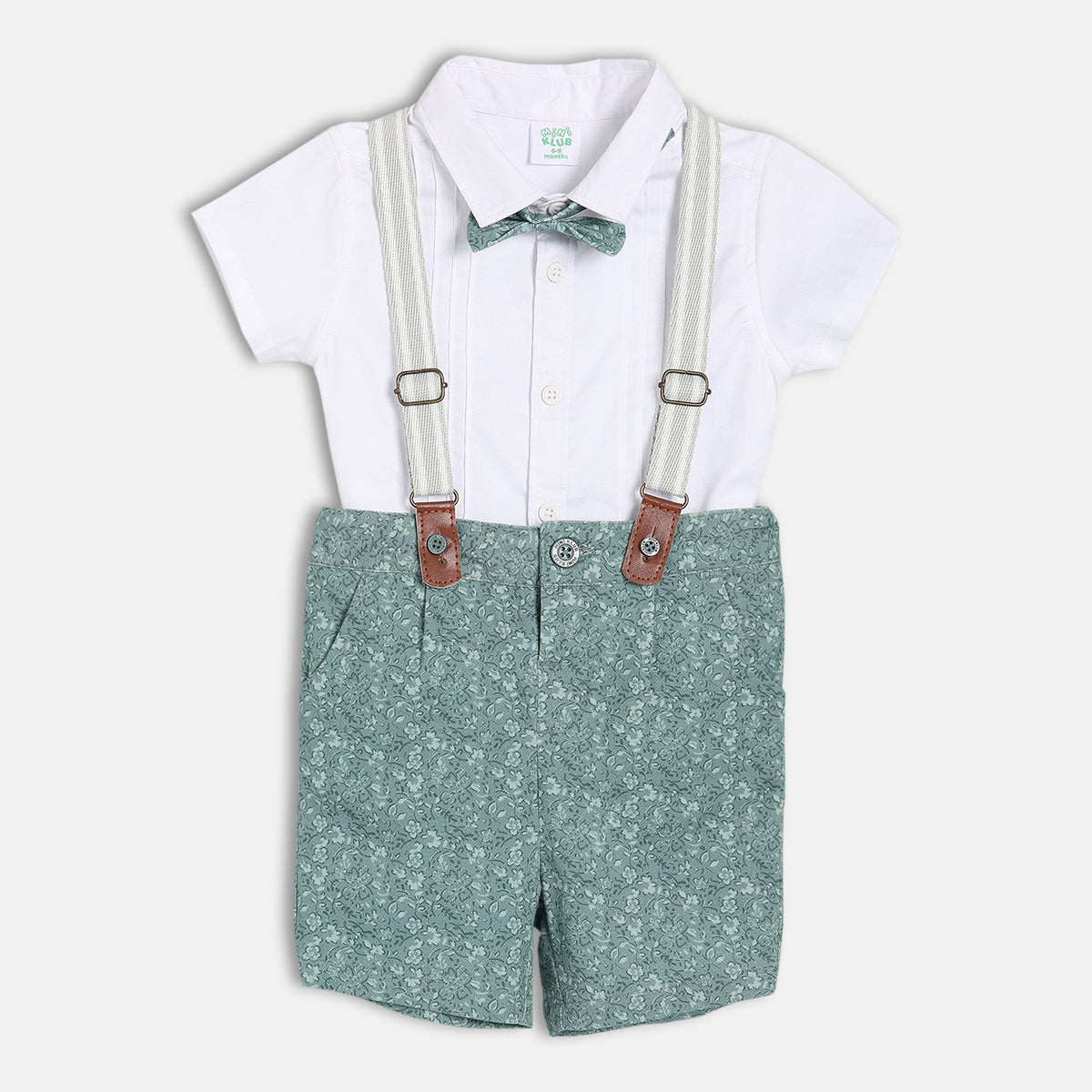 Boys White/Blue Coordinate Set