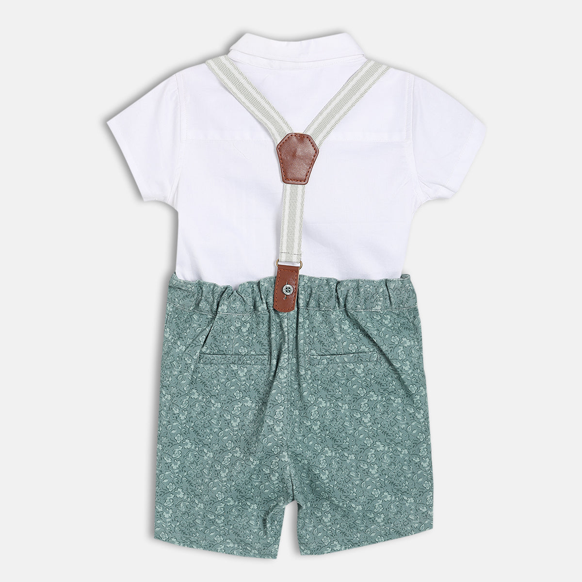 Boys White/Blue Coordinate Set