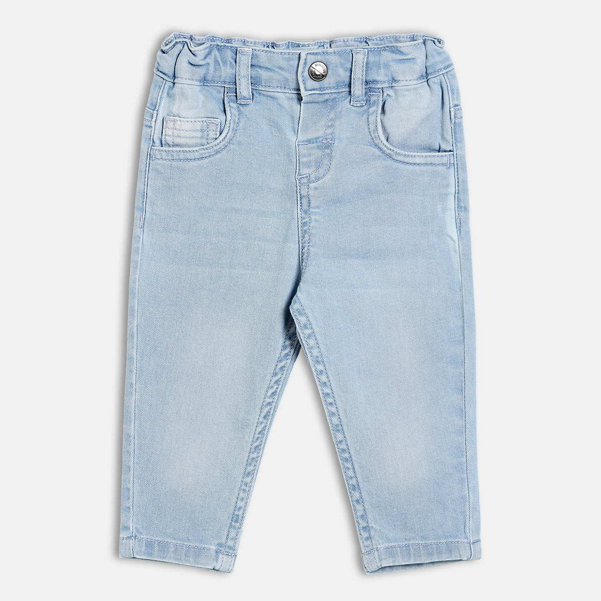 Solid Denim Pant - Blue