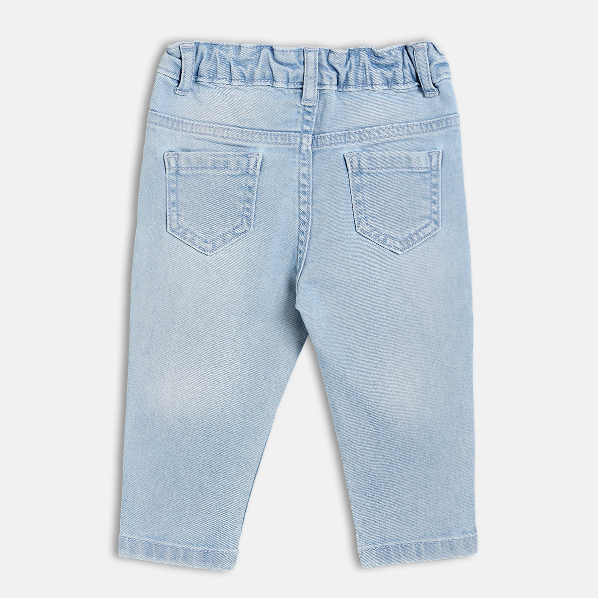 Solid Denim Pant - Blue