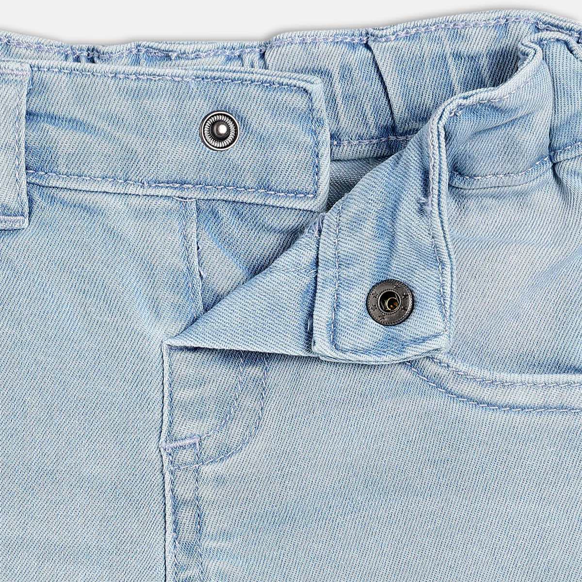 Solid Denim Pant - Blue