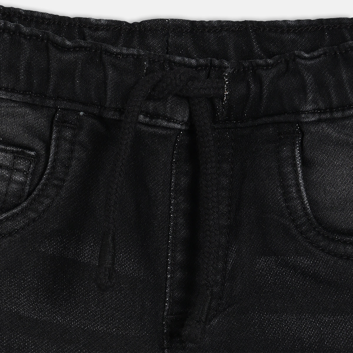 Boys Black Denim Pant
