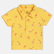 Boys Yellow Polo
