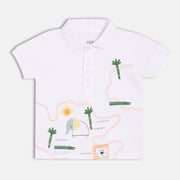 Boys White Polo